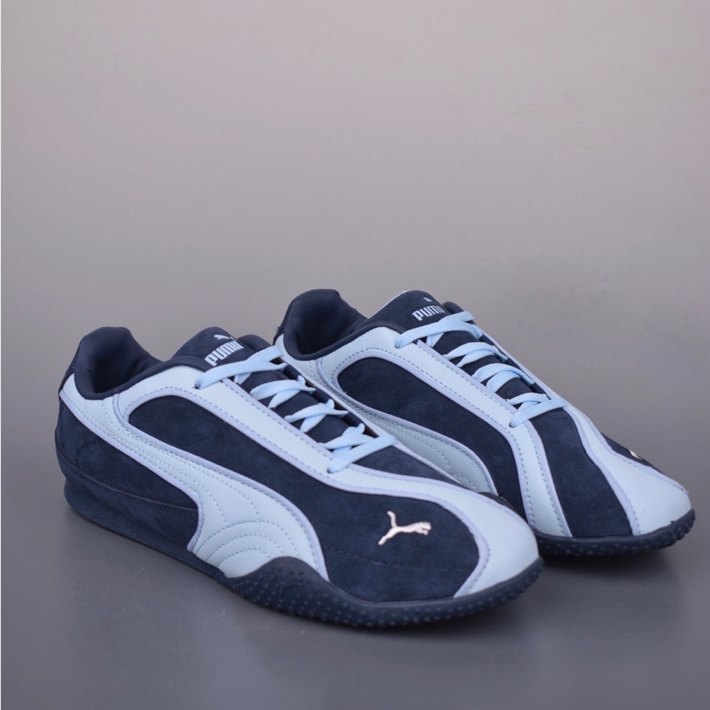 Puma Navy and Light Blue Low-Profile Sneakers